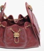 Chanel 25 Small Shoulder Bag 10.2in/ 26cm Burgundy Gold Hardware For Women AS5293 B20304 U1192 - Image 4