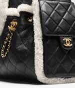 Chanel 25 Small Shoulder Bag 10.2in/ 26cm Black Gold Hardware For Women AS5293 B22309 U4139 - Image 4