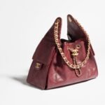 Chanel 25 Small Shoulder Bag 10.2in/ 26cm Burgundy Gold Hardware For Women AS5293 B20304 U1192 - Image 3