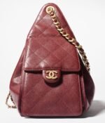 Chanel 25 Small Shoulder Bag 10.2in/ 26cm Burgundy Gold Hardware For Women AS5293 B20304 U1192 - Image 5
