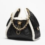 Chanel 25 Small Shoulder Bag 10.2in/ 26cm Black Gold Hardware For Women AS5293 B22309 U4139 - Image 3
