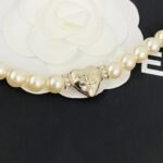 Chanel Pearl Waist With Heart Chain And Logo Pendant For Women - Image 4