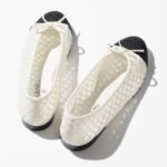 Chanel Ballet Flats White/Black For Women G02819-B20352-U0612 - Image 3