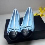 Chanel Ballet Flats Blue For Women - Image 2