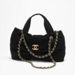 Chanel Bow Bag Top Handle Bag 15in/ 38cm Black Gold Hardware For Women AS5851-B22154-94305 - Image 2