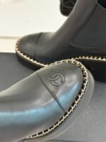 Chanel Chelsea Chunky Heel Boots Black For Women - Image 7