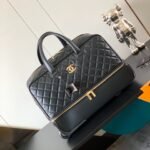 Chanel Classic Diamond-Quilted Suitcase Black For Women 19.3in/49cm - Image 2