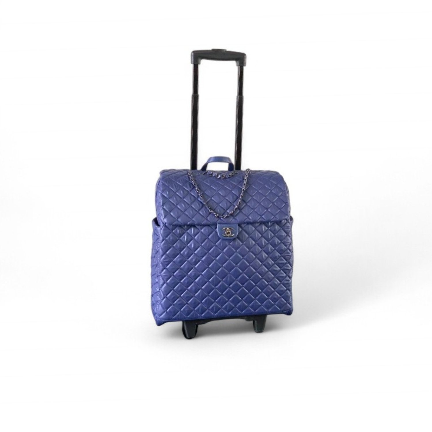 chanel-classic-quilted-suitcase-11.jpg Chanel Classic Quilted Suitcase Blue For Women 17.7in/45cm - Image 1
