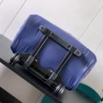 Chanel Classic Quilted Suitcase Blue For Women 17.7in/45cm - Image 6