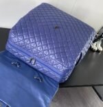 Chanel Classic Quilted Suitcase Blue For Women 17.7in/45cm - Image 7
