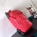 Chanel Classic Quilted Suitcase Red For Women 17.7in/45cm - Image 6