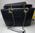 Chanel Classic Tote Bag Gold Toned Hardware Black - Image 2