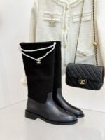 Chanel High Boots Black For Women G46710 B21617 94305 - Image 6