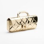 Chanel Flap Bag Large With Top Handle Bag 11.8in/ 30cm Light Gold Metallic Gold Hardware For Women AS5807-B21985-NT671 - Image 5