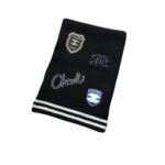 Chanel Stamp Knitted Scarf Black 180cm/71in For Women