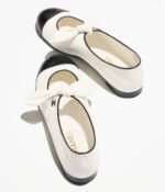 Chanel Mary Janes White/Black For Women G46149-X01000-NABTK - Image 2
