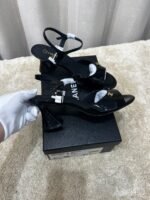 Chanel Sandals Black For Women G45723 B17189 94305 - Image 3
