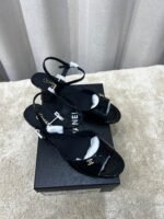 Chanel Sandals Black For Women G45723 B17189 94305 - Image 5