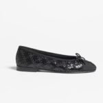 Chanel Sequins Ballet Flats Black For Women G02819-B21768-94305 - Image 2