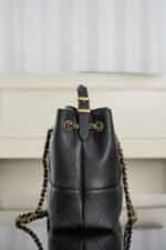 Chanel Small Shopping Tote Bag 14.2in/ 36cm Black Gold Hardware For Women - Image 8