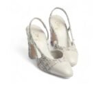 Chanel Tweed Slingbacks Gray/Black For Women G45509-B21771-U3336