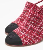Chanel Tweed Slingbacks Red For Women G46865-B22421-U4536 - Image 4