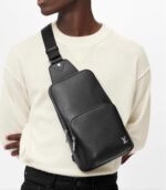 Louis Vuitton Avenue Sling Bag Taiga Black For Men, Men's Bags, Messenger And Crossbody Bags 12.2in/31cm LV M30443 - Image 2