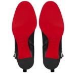 Christian Louboutin Booty Lock Low Boots Black For Women 70mm 1250114BK01 - Image 6