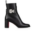 Christian Louboutin Booty Lock Low Boots Black For Women 70mm 1250114BK01 - Image 3