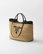 Prada Medium Crochet Tote Bag Tan For Women 29cm/11in - 1BG499_2M2Q_F0I55_V_GOO - Image 2