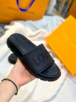 Louis Vuitton Women's Pool Pillow Flat Comfort Mule Black For Women LV - Image 8