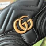 Gucci GG Marmont Mini Top Handle Bag Black 547260 DTDIT 1000 - Image 10