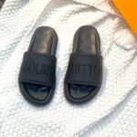Louis Vuitton Women's Pool Pillow Flat Comfort Mule Black For Women LV