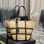 Saint Laurent Beatrix Panier Cut Out Beige For Women, Women's Bags 16.9in/43cm YSL
