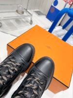 Hermes Fresh Ankle Boot Black For Women 1.8in/4.5cm - Image 6