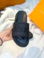 Louis Vuitton Women's Pool Pillow Flat Comfort Mule Black For Women LV - Image 4