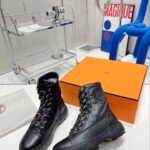 Hermes Fresh Ankle Boot Black For Women 1.8in/4.5cm
