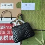 Gucci GG Marmont Mini Top Handle Bag Black 547260 DTDIT 1000 - Image 5