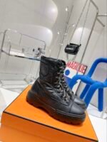 Hermes Fresh Ankle Boot Black For Women 1.8in/4.5cm - Image 2