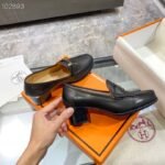 Hermes Dauphine 70 Loafer Black For Women, Women's Shoes H212091Z 02350 - Image 2
