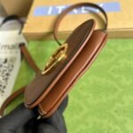 Gucci Blondie Card Case Wallet Shoulder Bag 4.5in/ 12cm Brown Gold Hardware For Women - Image 6