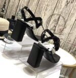 Saint Laurent Women's Cassandra Heeled Sandals Black For Women YSL - Image 3