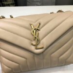 Saint Laurent Loulou Small Chain Bag In Matelassé Y Beige 494699DV7272721 - Image 8