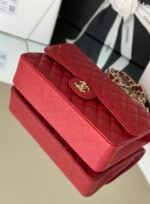 Chanel Classic Handbag 26cm Red A01112 - Image 3