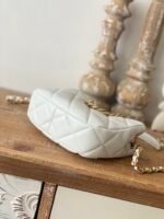 Chanel Small Hobo Bag Gold Hardware White - Image 5