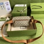 Gucci Belt Bag With Interlocking G Beige And Ebony 682933 92THG 8563 - Image 5