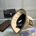 Fendi Denim Bucket Hat Cream Fendi Hat - Image 3
