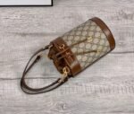 Gucci Horsebit 1955 Small Bucket Bag Brown 637115 92TPG 8563 - Image 3