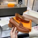 Hermes Dauphine 70 Loafer Brown For Women, Women's Shoes H212091Z - Image 5