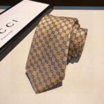 Gucci GG Bees Silk Tie Beige GG Men Tie ‎545078 4E002 9764 - Image 4